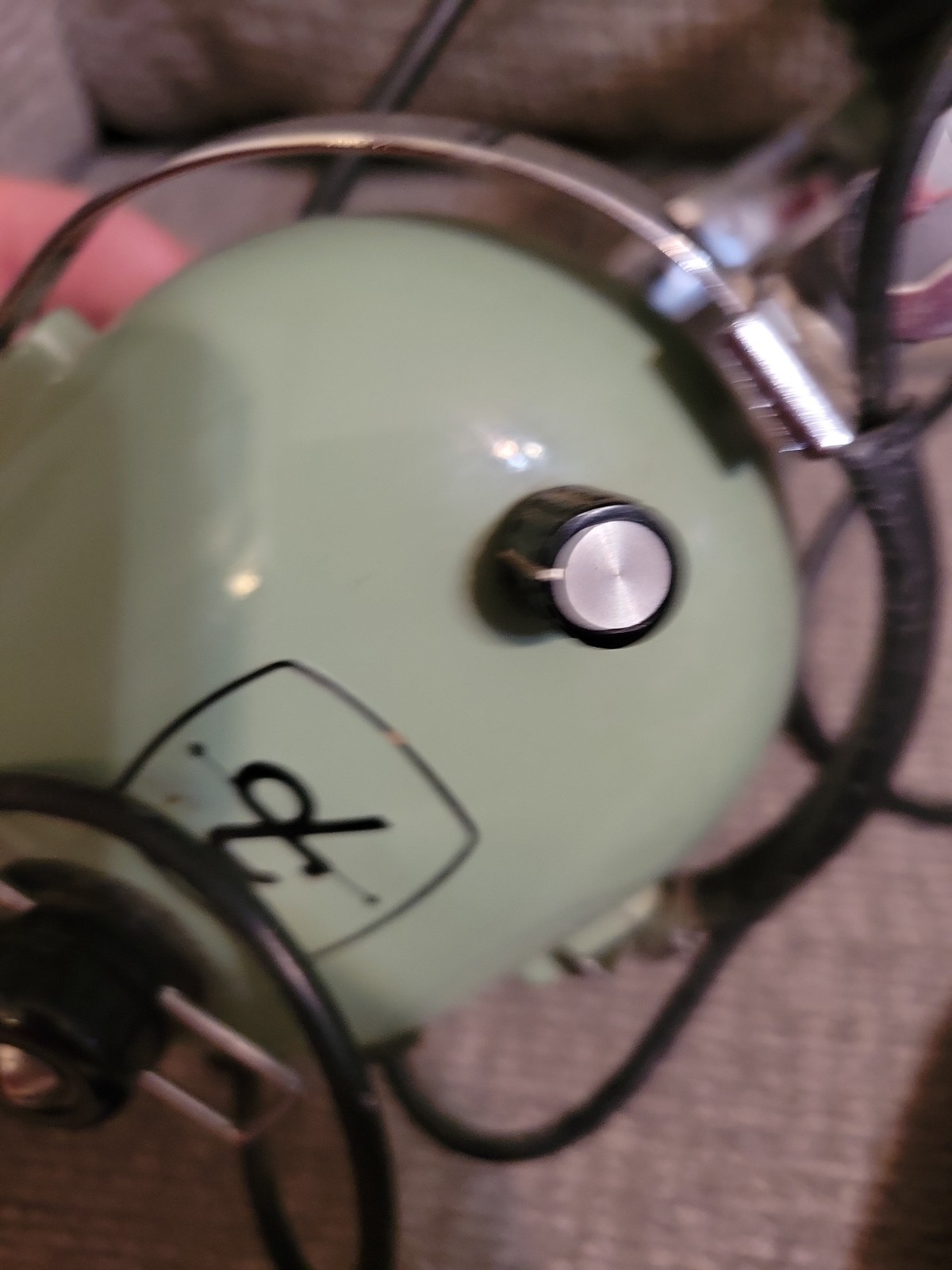 David Clark Headset Model H10-40 W/M-4 Electret Microphone. Untested, Parts Only