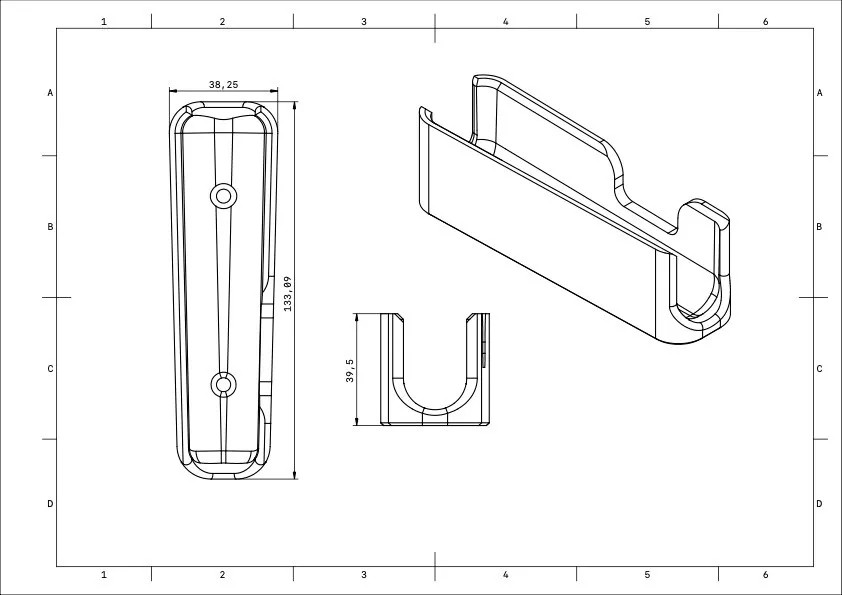Mounting Bracket for Bose A30 Aviation Headset Controller Mount Holder