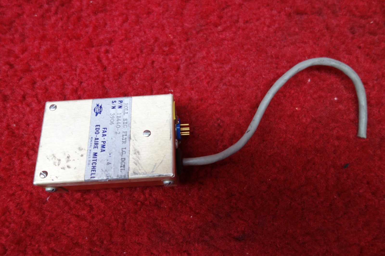 Edo-Aire Mitchell Autopilot Roll Filter Relay Box PN 1B440-2