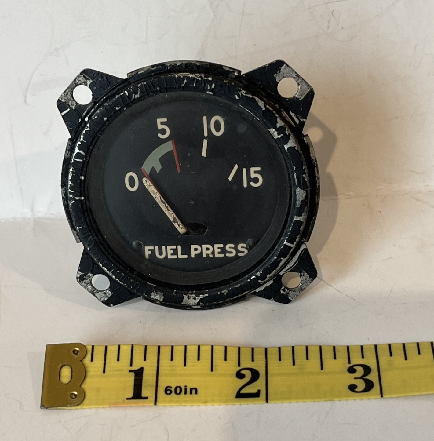 Mooney M20B Fuel Pressure Gauge For Parts or Display Untested
