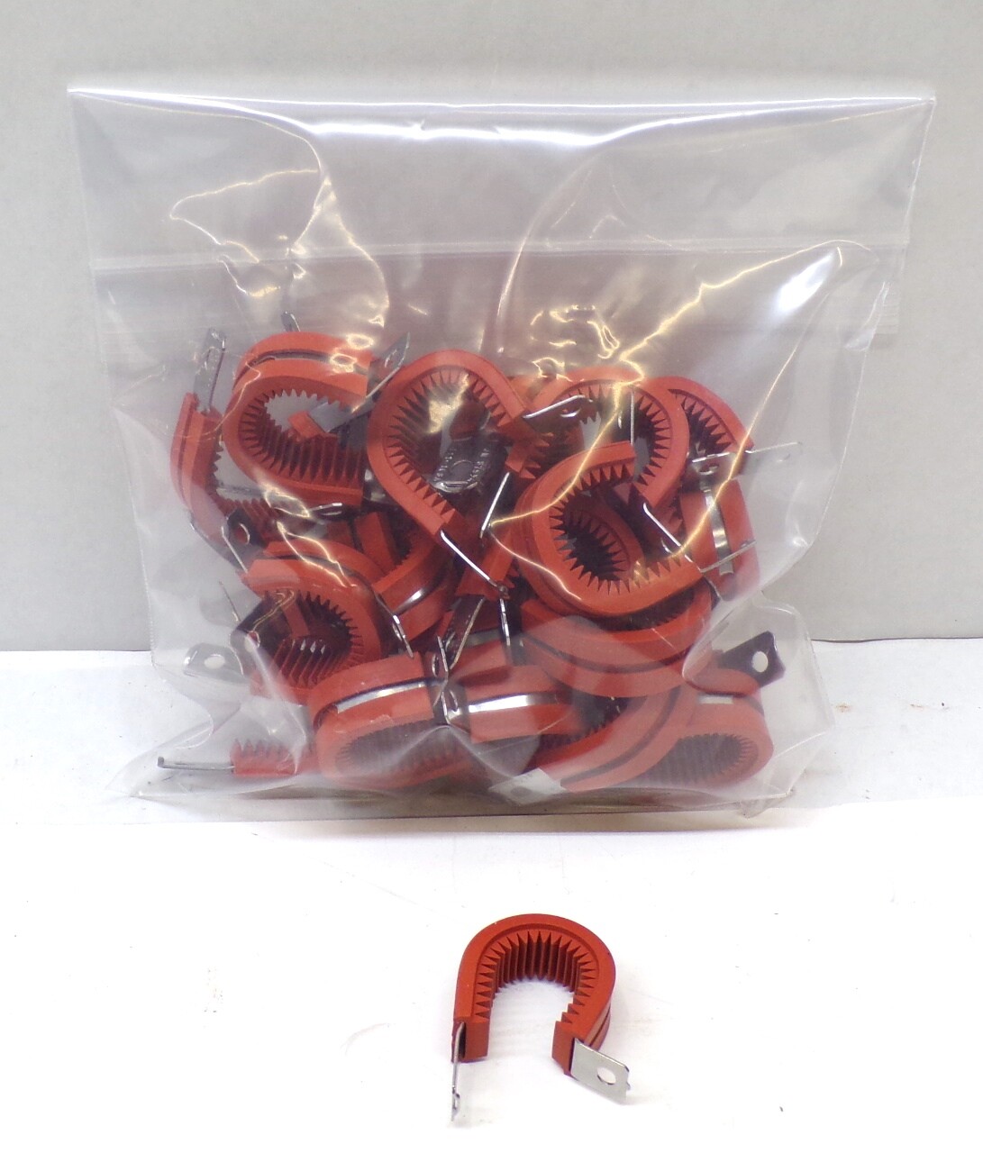 BOEING, AEROSPACE RIBBED CUSHION LOOP CLAMPS, S7934111-10SA, 5/8″, LOT OF 25