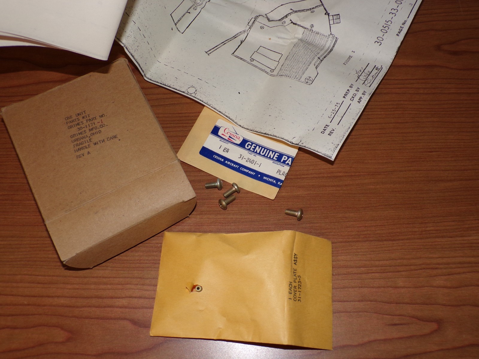 Cessna MOD Kit Grimes 30-1171-1 with Cover 31-1723-5 and Placard 31-2401-1