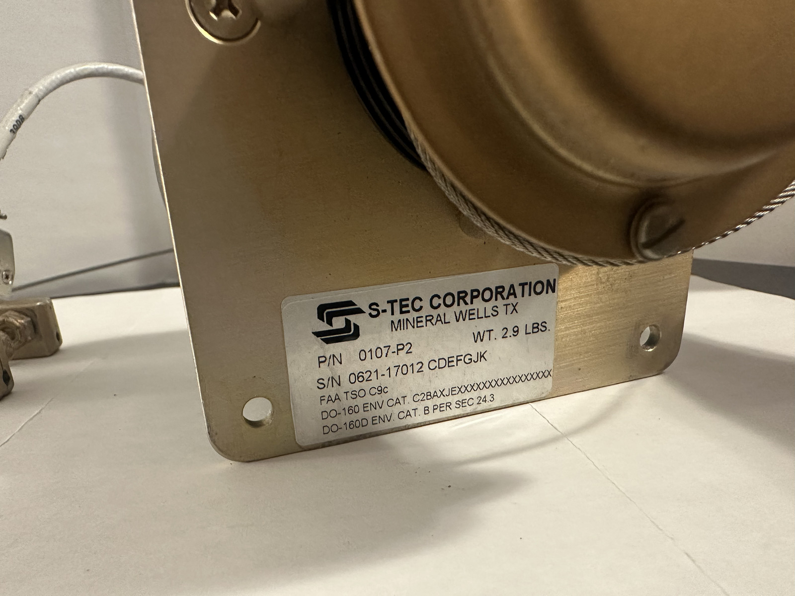 S-TEC Autopilot Pitch Servo 0107-P2 (removed working)(30-day returns)