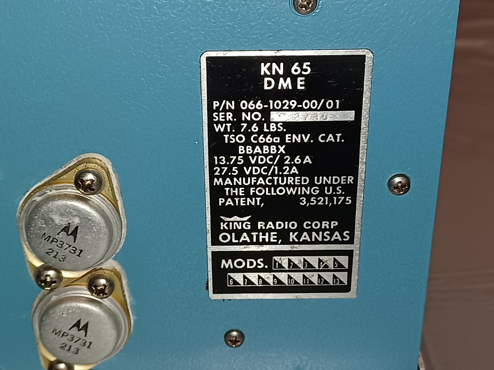 KN 65 DME #066-1029-00/01
