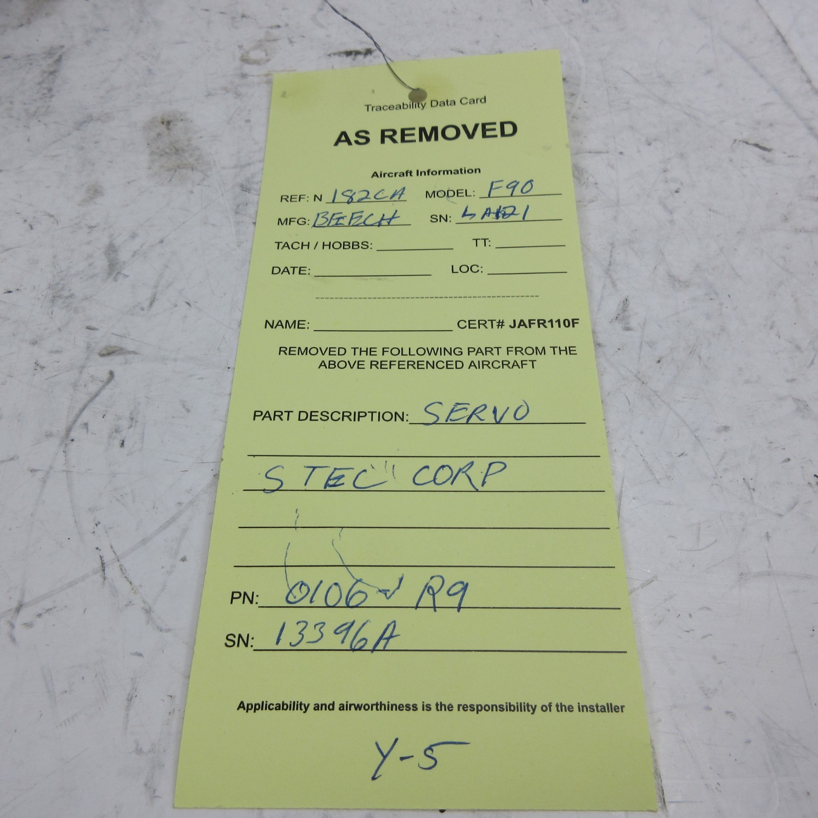 Servo – Roll S-TEC Corporation 0106-R1