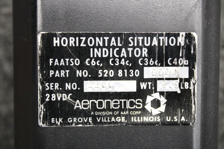 520-8130-004M Aeronetics Horizontal Situation Indicator (Volts: 28)