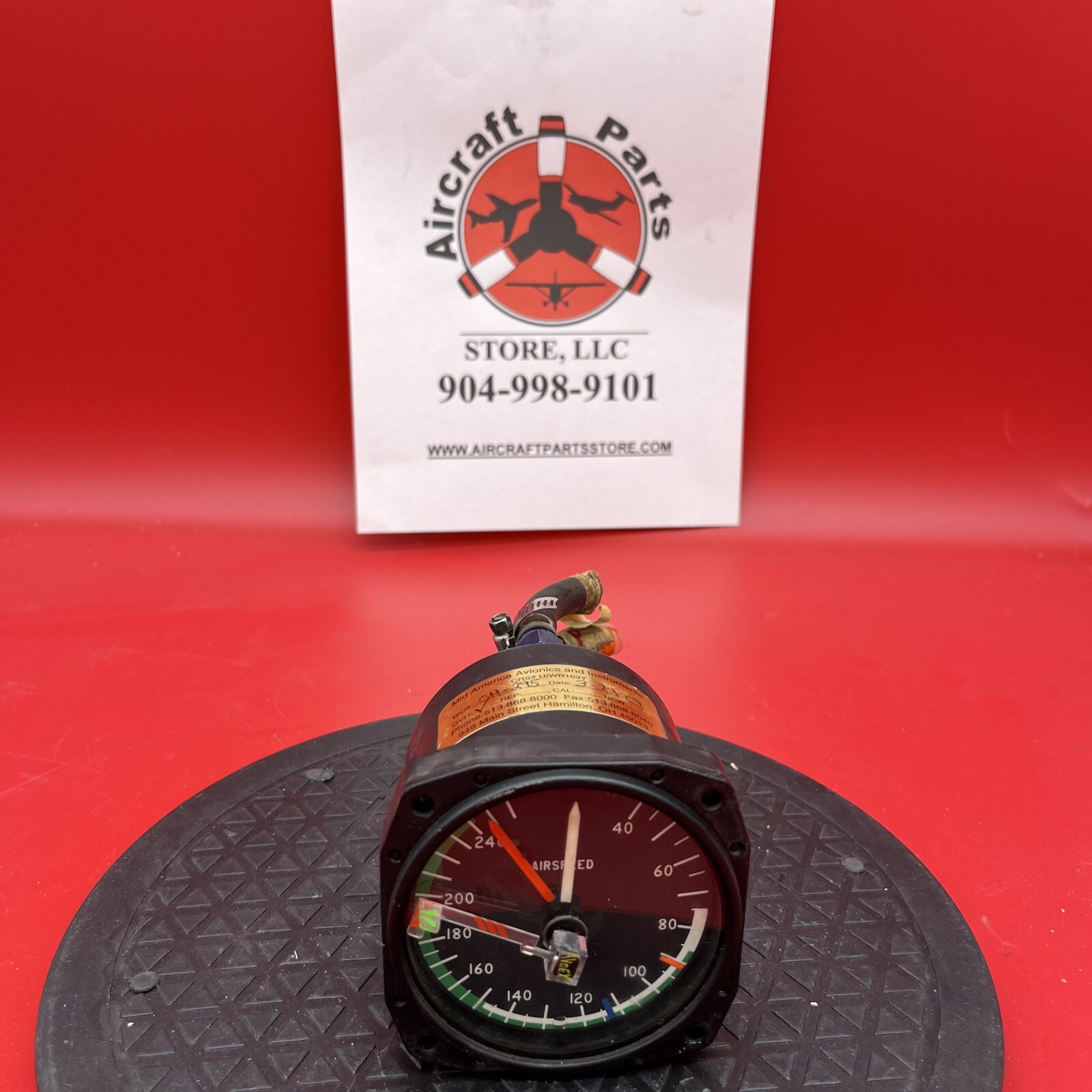 P/N: 50099-4-2 (USE: AW2829AE02) Piper PA31T / US Gauge Airspeed Indicator (C20)