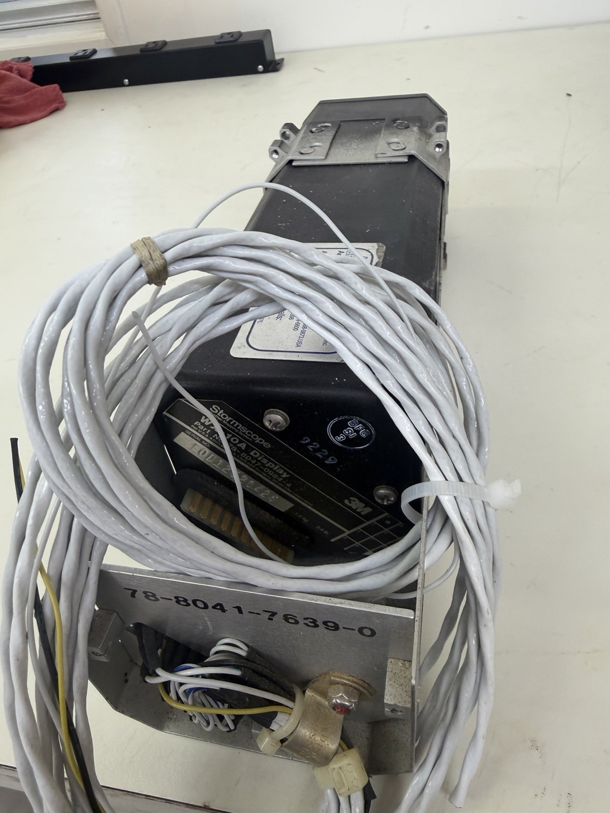WX-10A Stormscope Display With Rack PN:78-8047-0984-4 – Condition Unknown