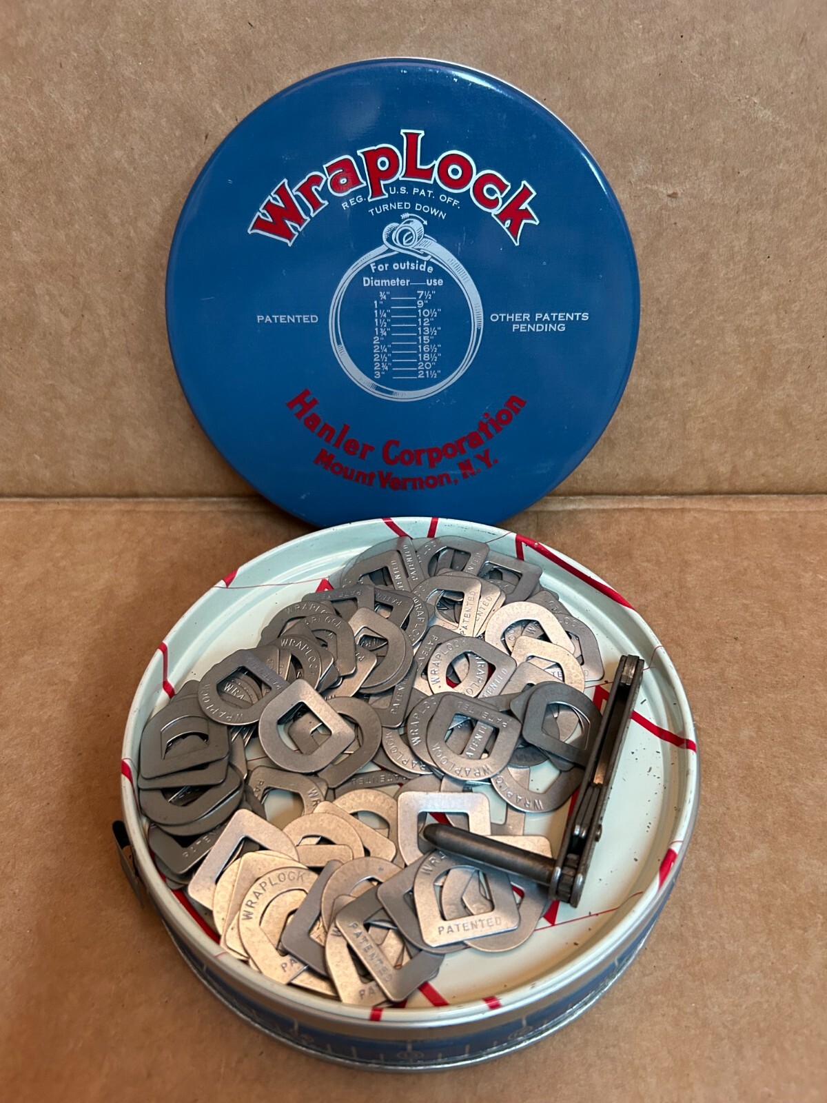 NEW GS10012 WrapLock Clamp Banding Kit Tin Galvanized Steel 1/2″ x 100′ Vintage