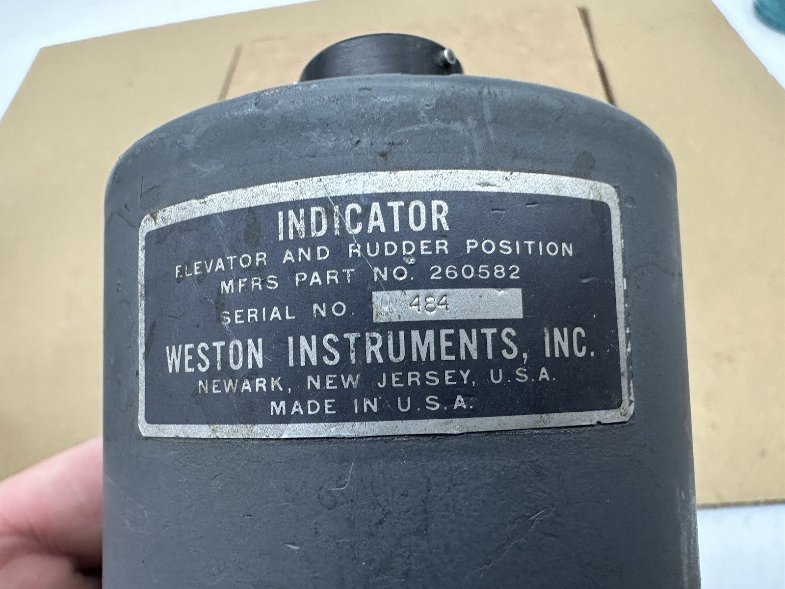 Weston Course Indicator Elevator And Rudder Position Vintage Aircraft Instrument