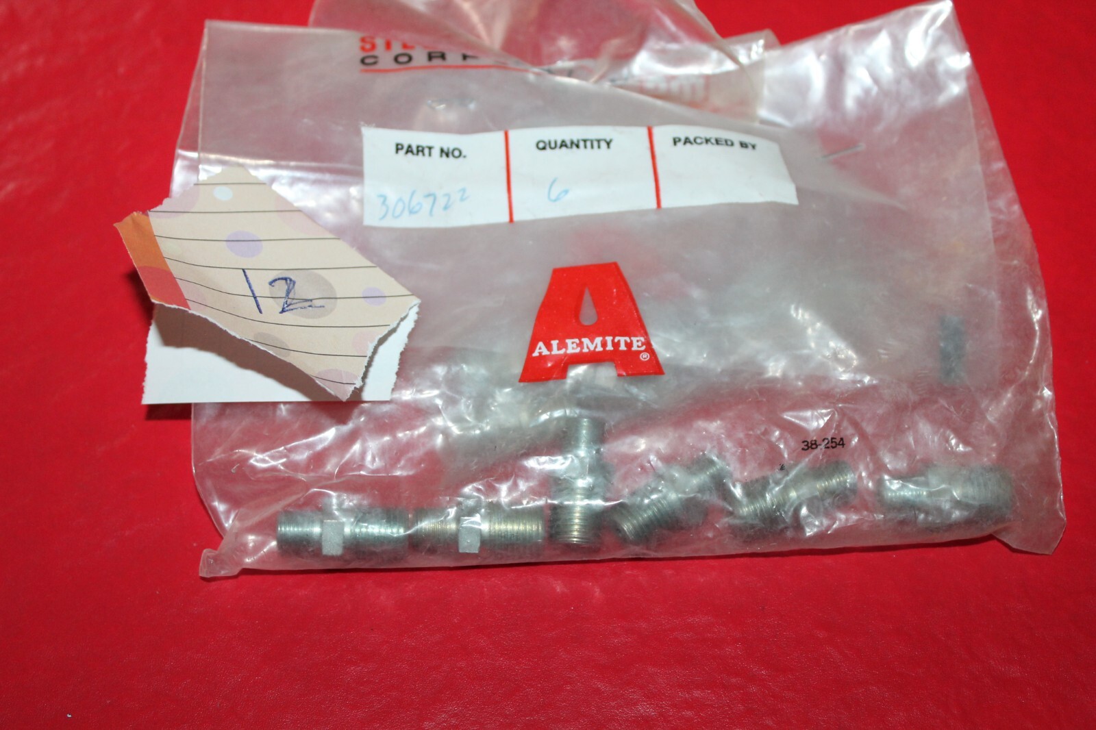 Alemite Male Adapter 1/4 in NPTF 306722 (Sale for all 12)