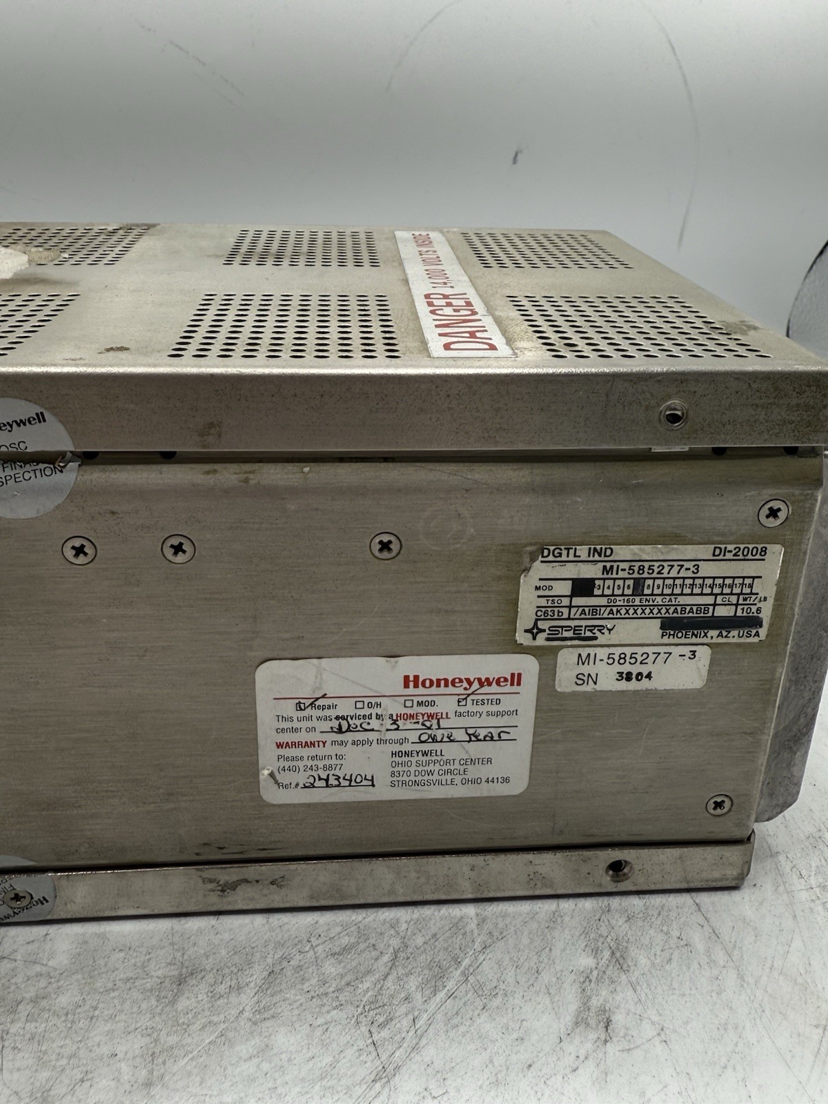Sperry RCA Digital Radar Ind. DI2008 MI-585277-3 READ
