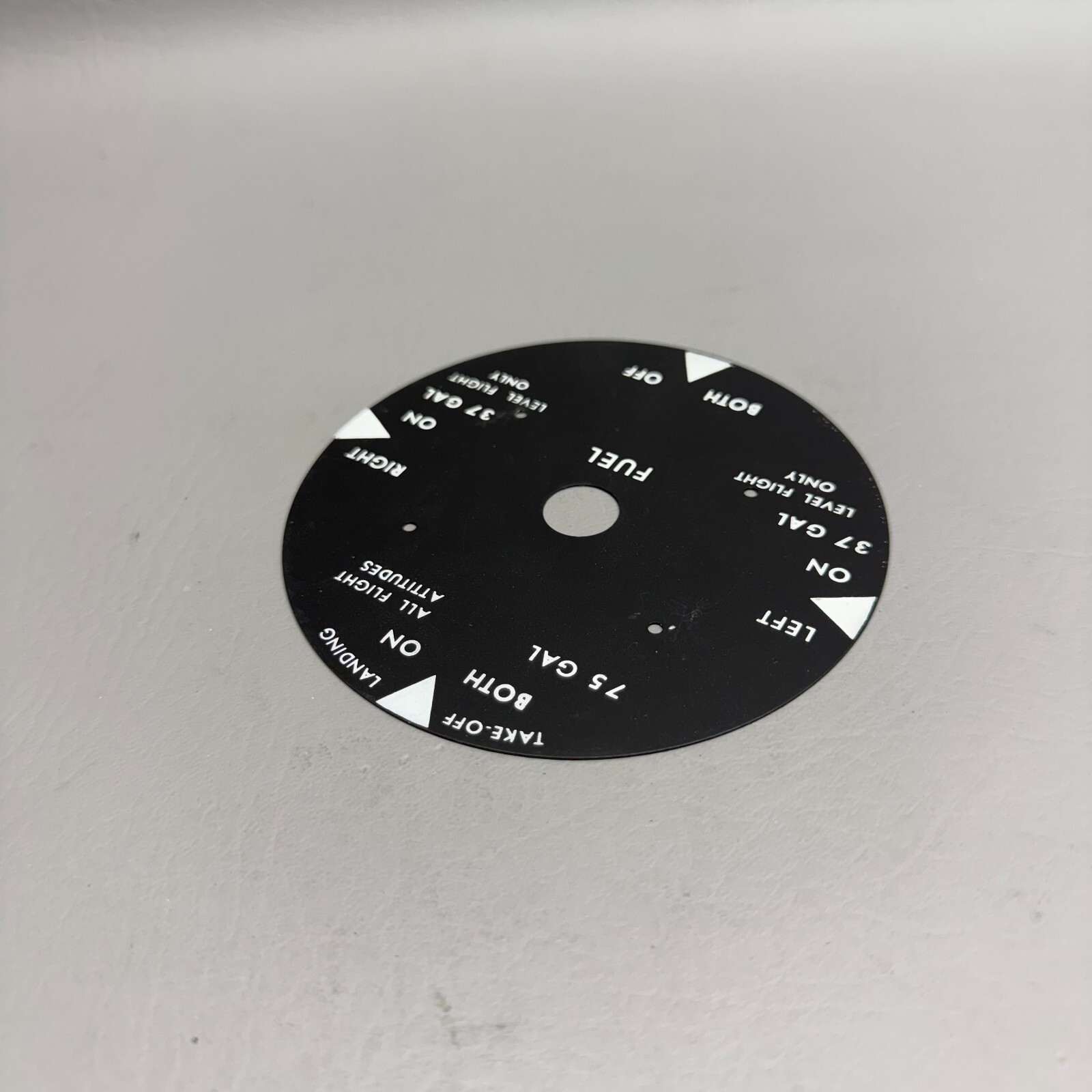 Cessna Fuel Placard P/N S1286-5