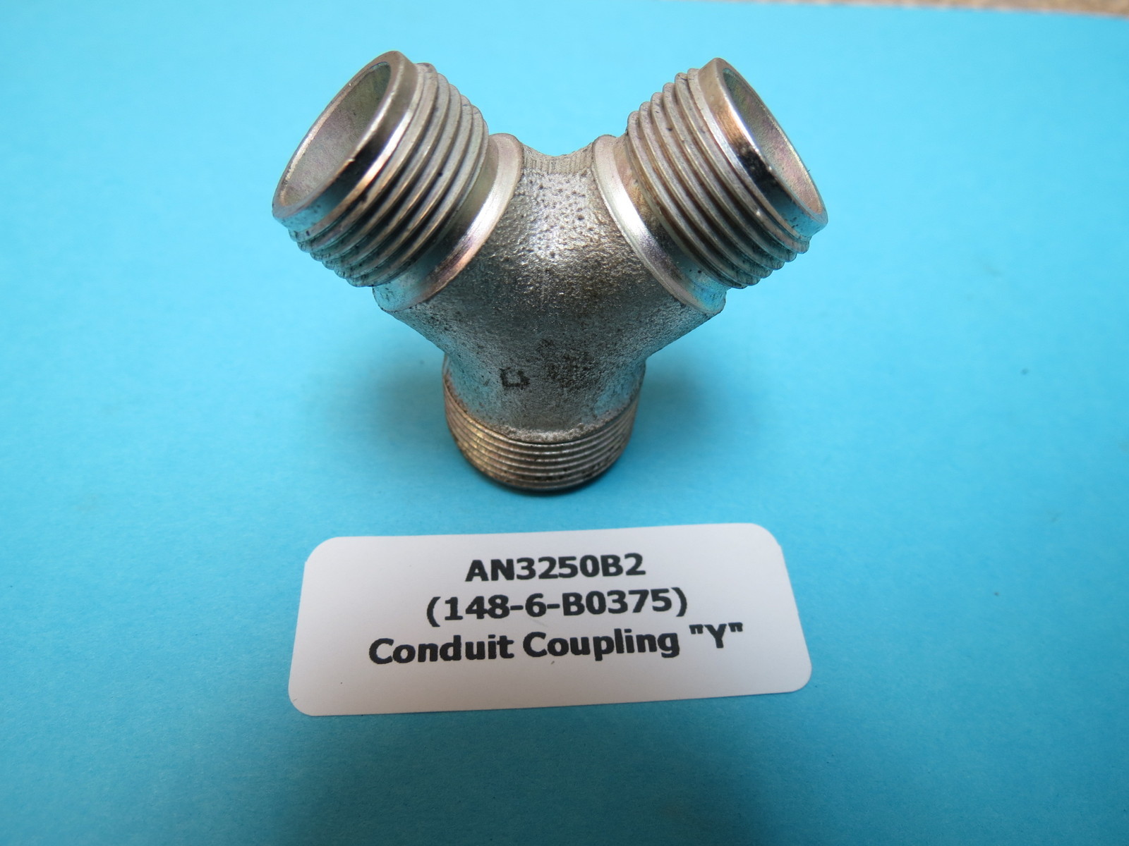 AN3250B2 Coupling “Y” Fitting Post WWII era Aircraft for Electrical Wire Routing