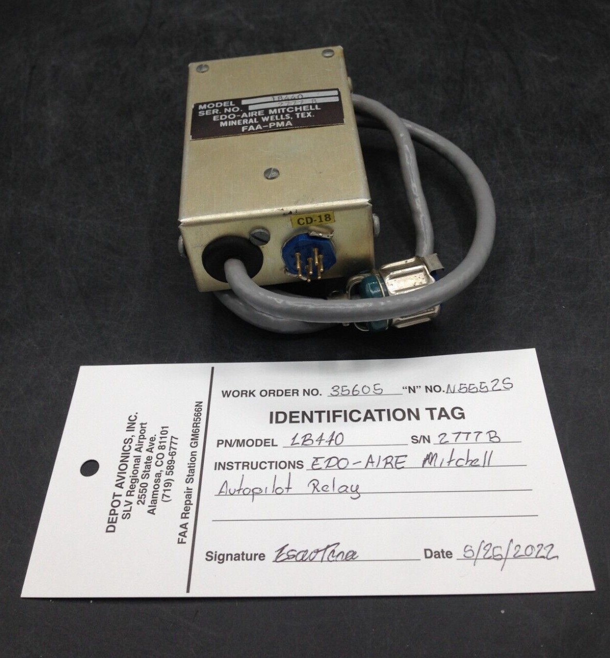 EDO AIRE Mitchell Autopilot Relay Box P/N 1B440