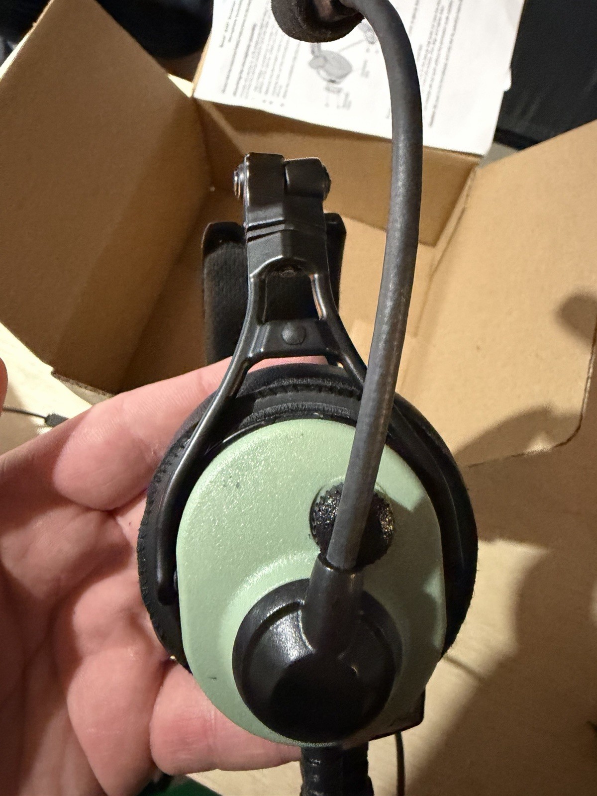 David Clark DC PRO-2 Single Ear Aviation Headset Dual GA Plug 43106G-06 w/ Box
