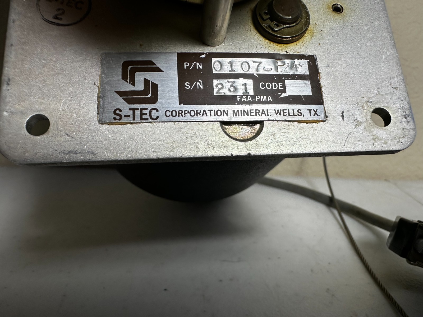 S-Tec pitch servo P/N 0107-P4 guaranteed 30 days
