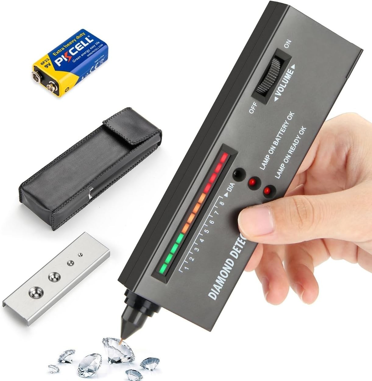 High Accuracy Gold Silver Kit Diamond Tester Precious Metal Testing Kit New