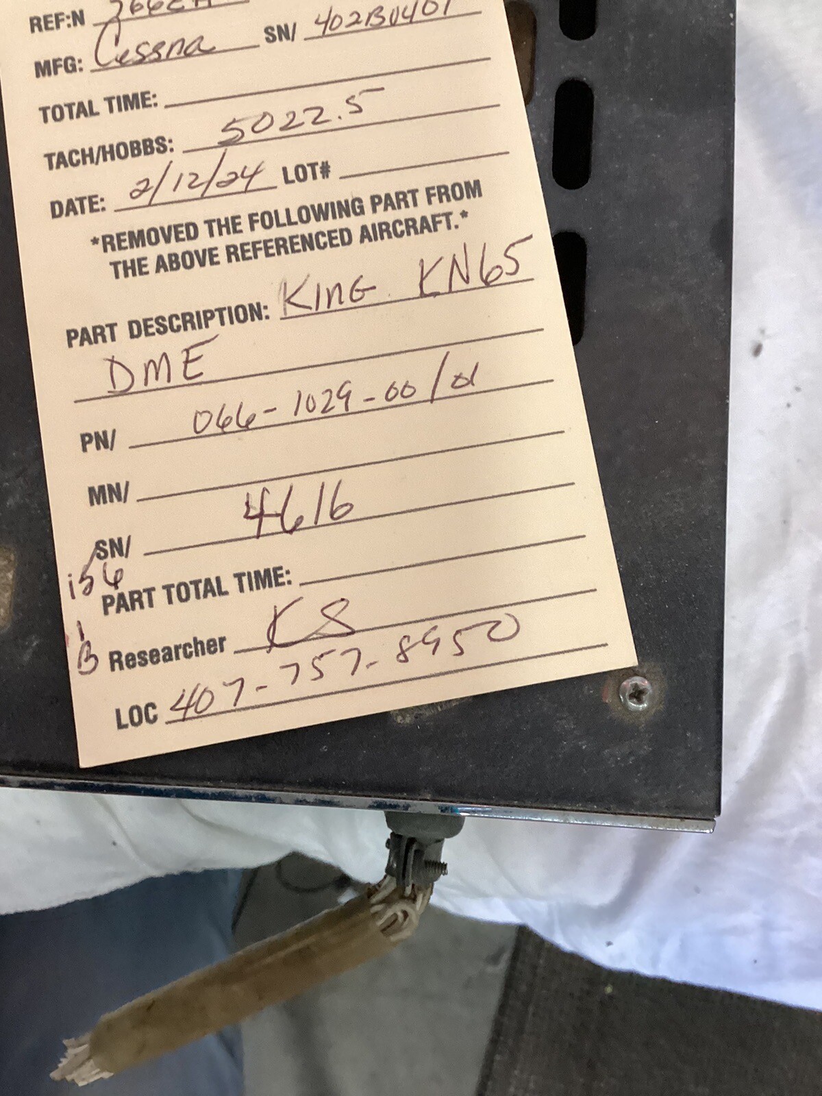 King KN65 DME PN 066-1029-00/01