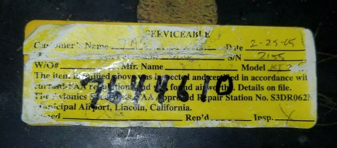 Bendix King KI 265 DME Indicator & KN 65 DME TSO 066-3018-00 & 066-1029-00 / 01