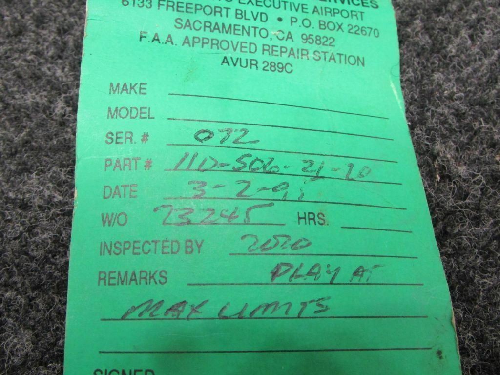 110-506-21-20 Embraer Actuator Assembly W/ Repairable Tag(SA)