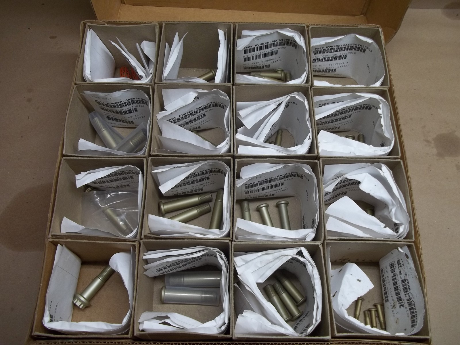 QTY 50 / SET OF MISC BOLTS / HALF PRICE AIRCRAFT HARDWARE