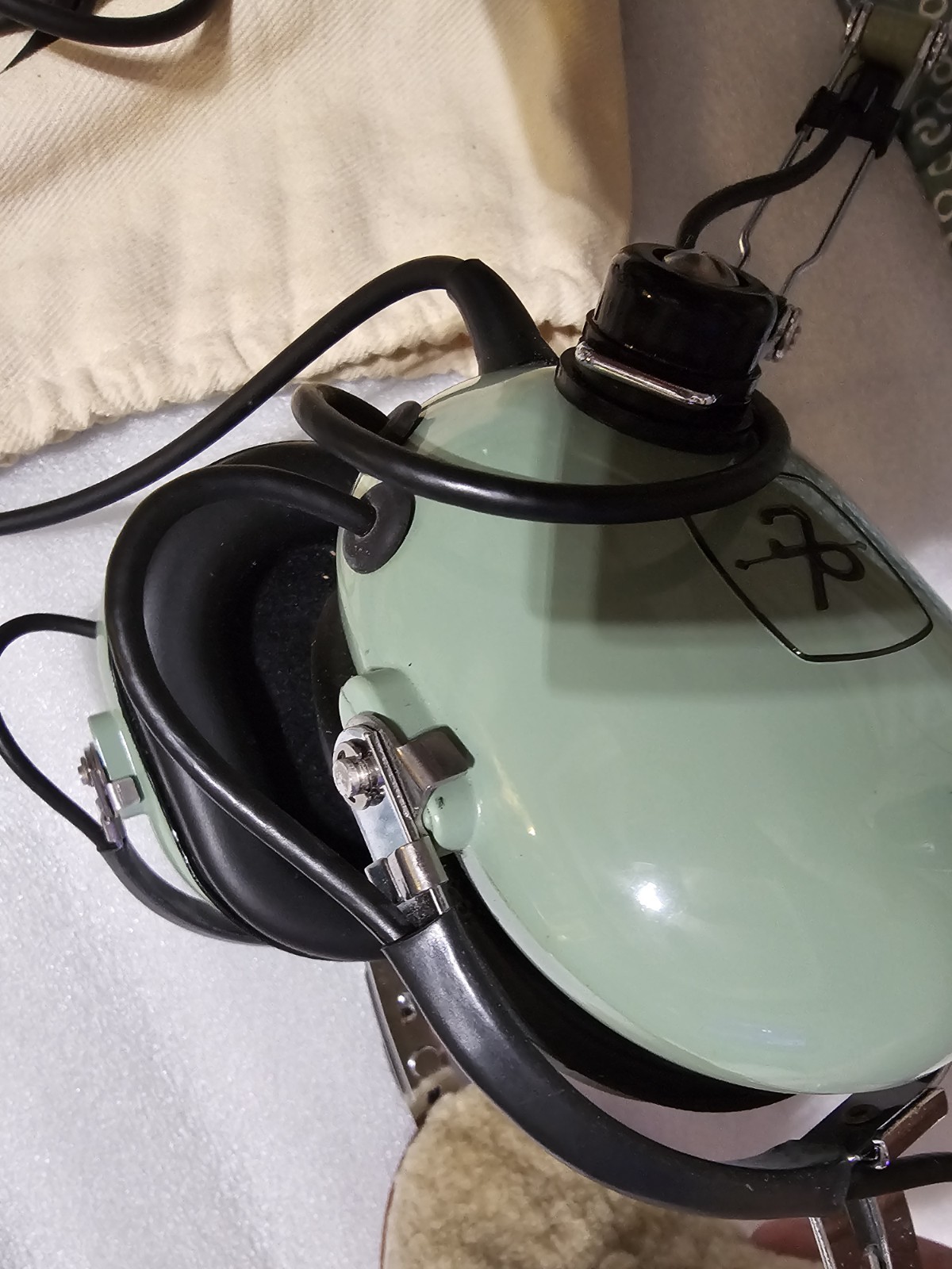 David Clark H10-40 Aviation Pilots Headset M-4 Mic Dual Plug Tested Oregon Aero