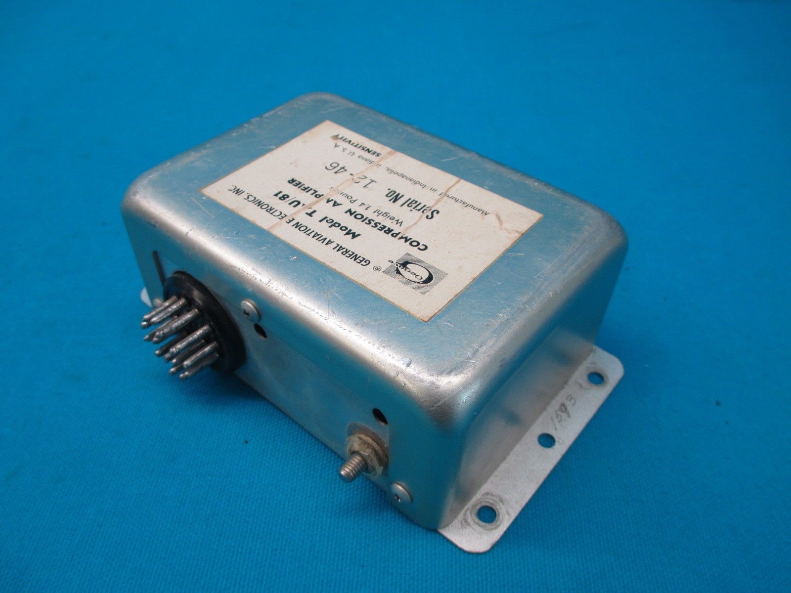Genave General Aviation Electronics Model TAU/81 Compression Amplifier (12692)