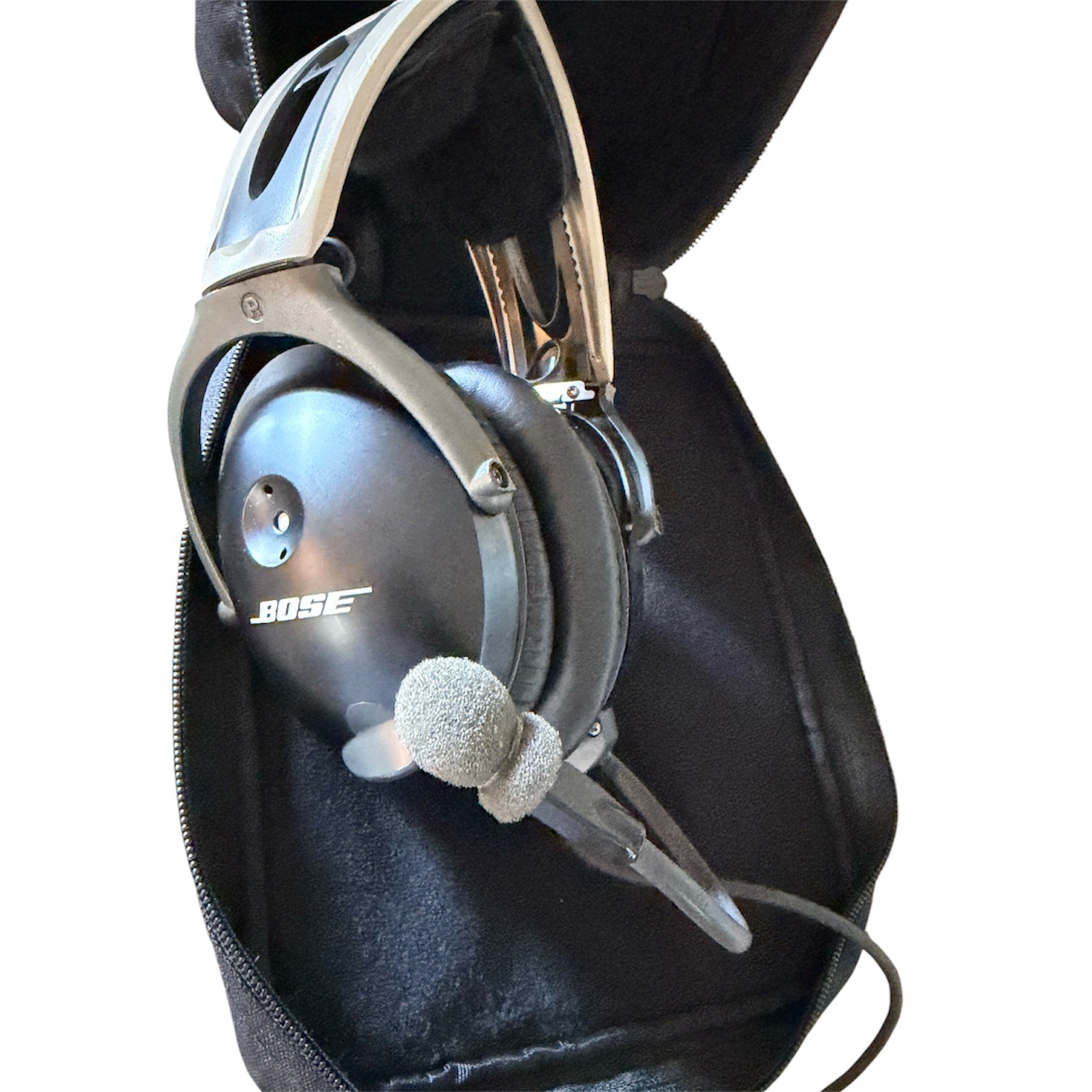 Bose Aviation X ANR Pilot Headset AHX-32-01 Dual GA Plugs w/ Bose Case Tested