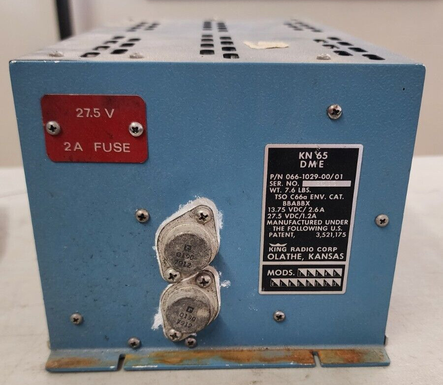 066-1029-00/01 King Radio KN-65 DME Unit