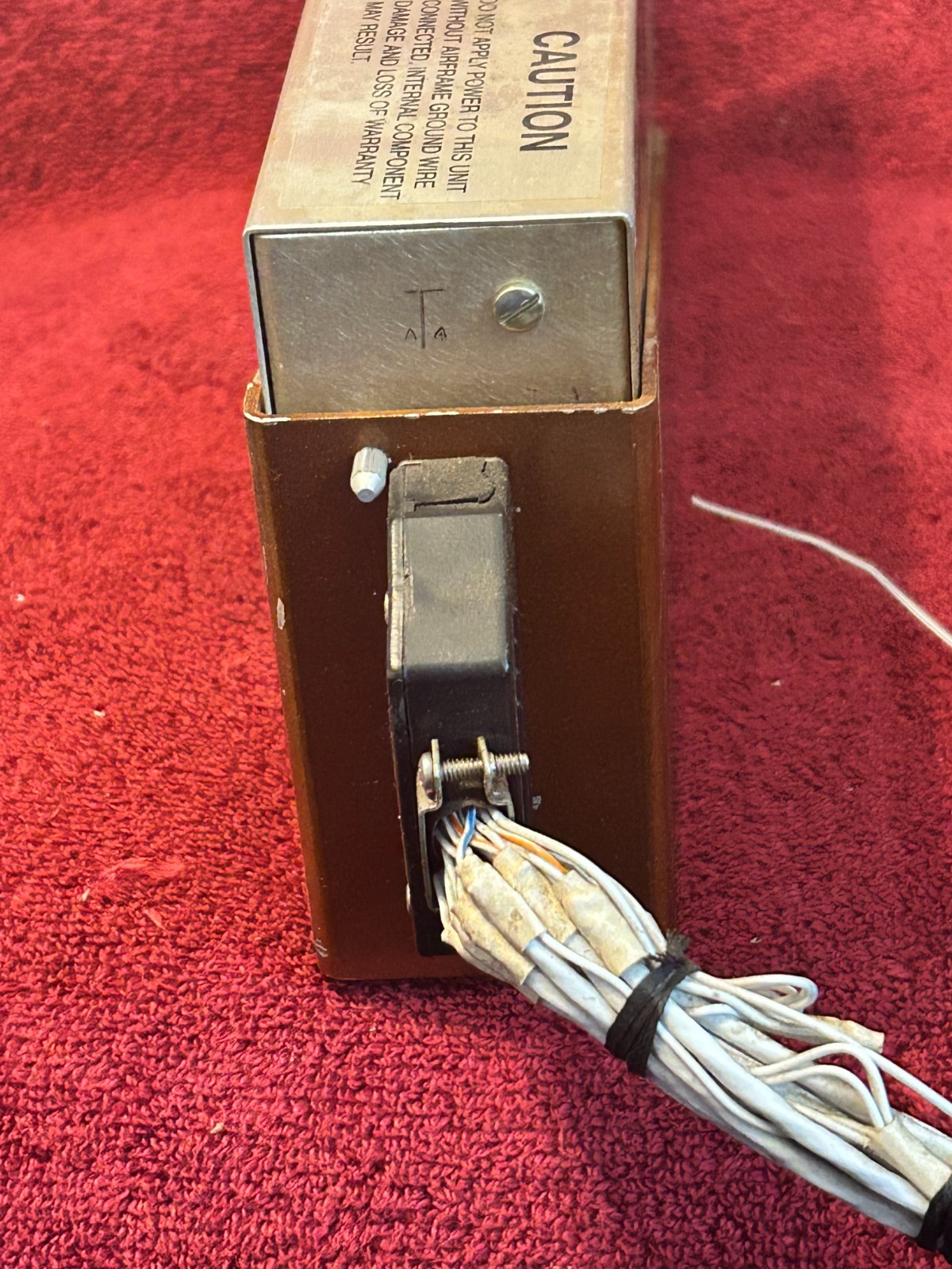 S-TEC 28 VDC AUTOPILOT COMPUTER RFGC P/N 0109 WITH TRAY AND CONNECTOR