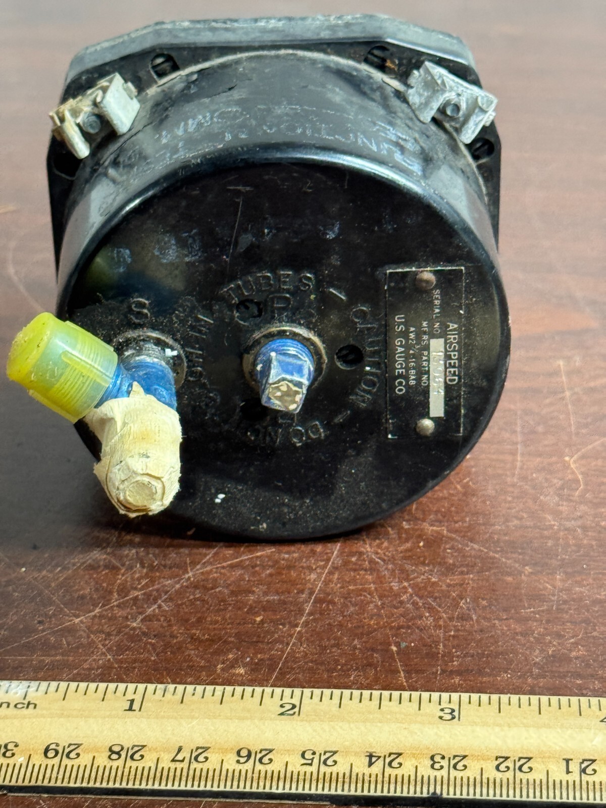 U.S Gauge Airspeed Indicator AW-2-3/4-16-BA8