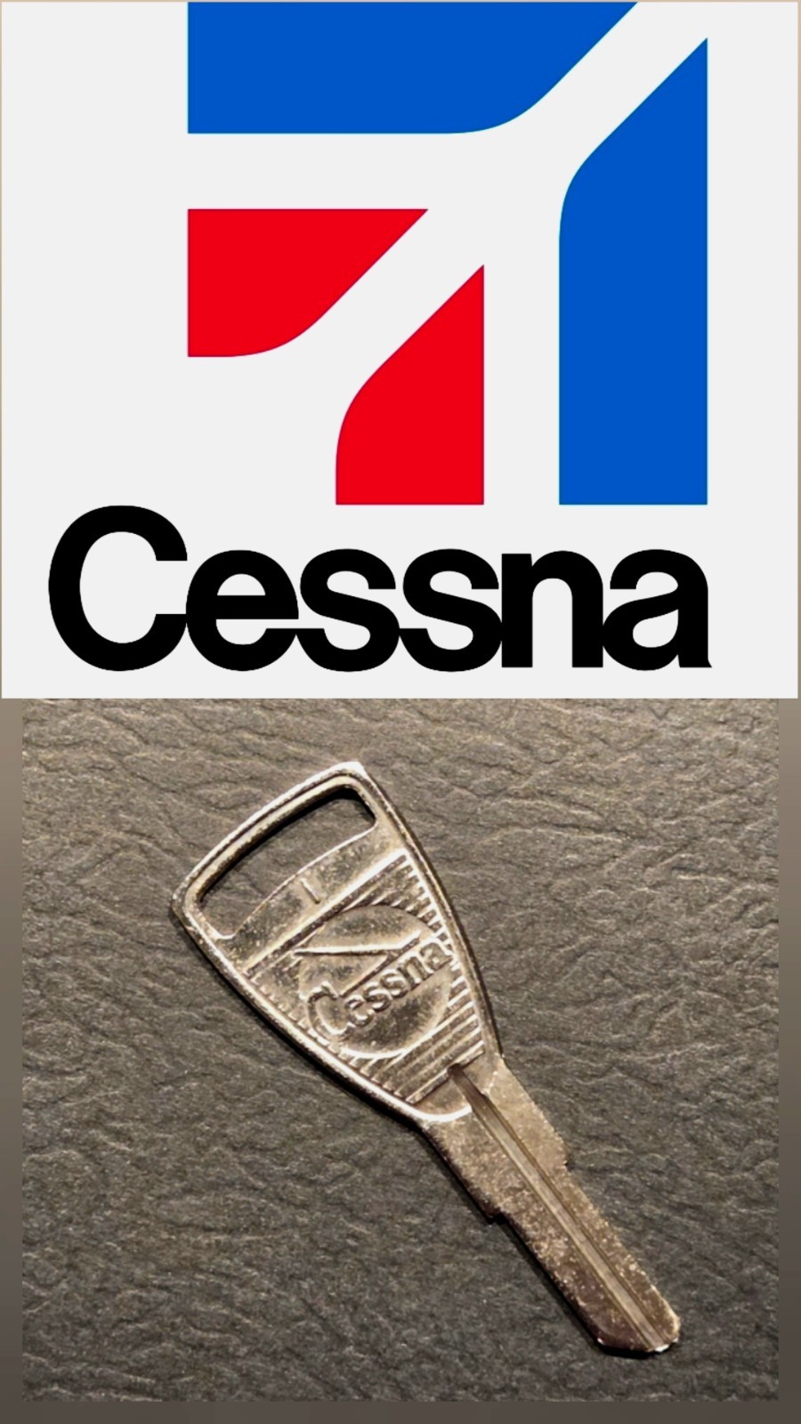 CESSNA Airplane/ Aircraft Factory OEM Key Blank