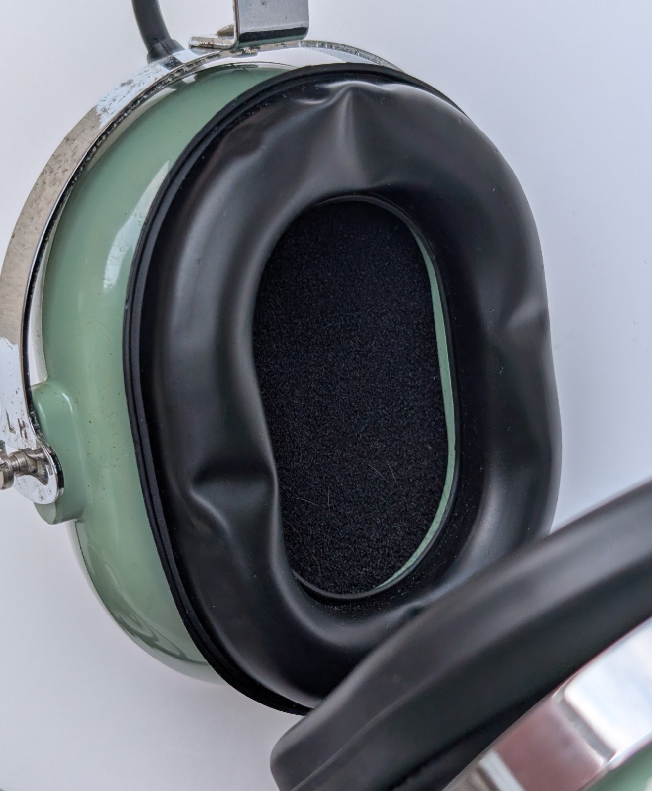 Pair Of DAVID CLARK HT10-60 Aviation Headset w/M7A Microphone Dual Untested