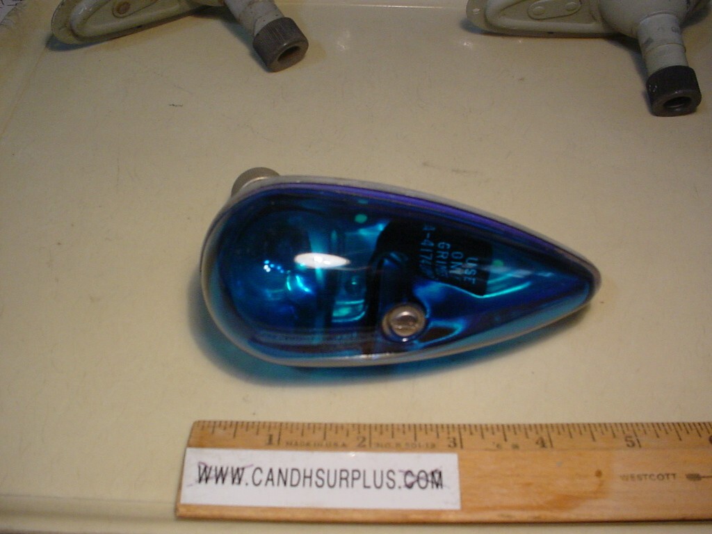 Grimes A-4174 vintage blue recognition light 24vdc