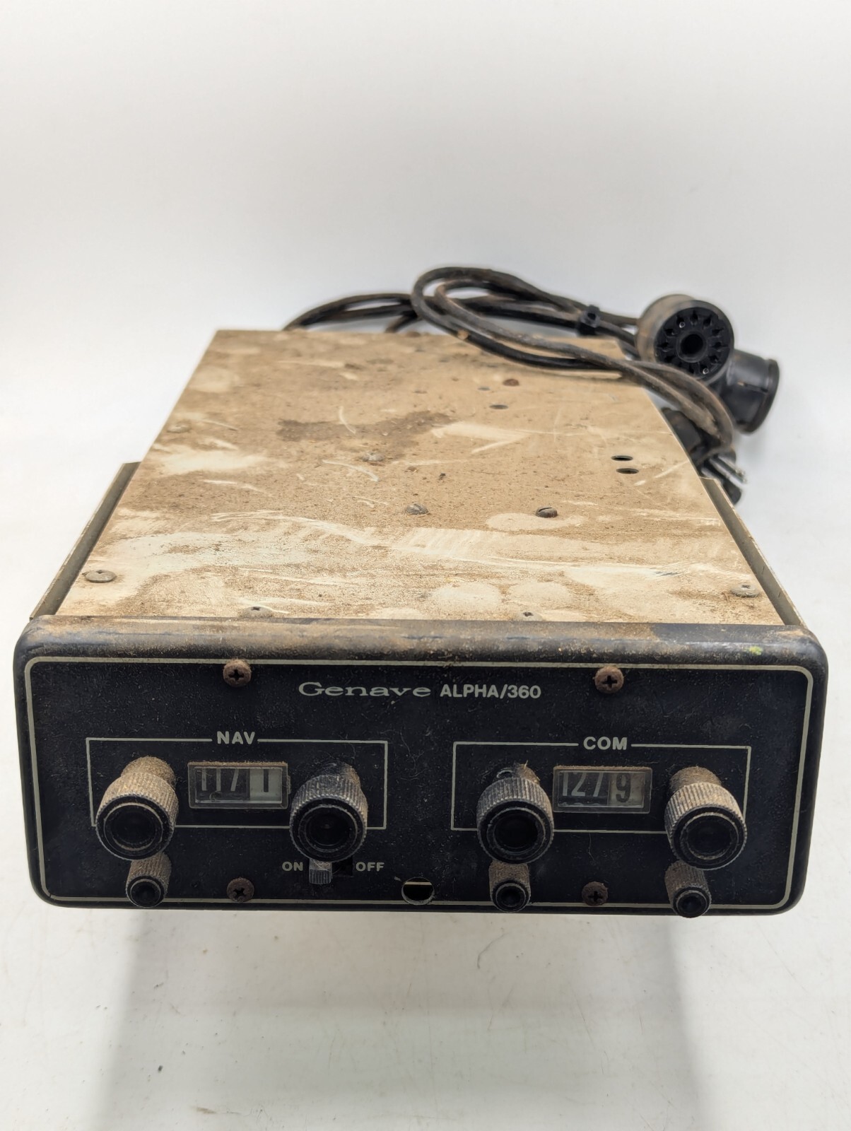 Genave Alpha/365 Vintage Nav/Comm Navigation Aircraft Aviation Radio, Untested