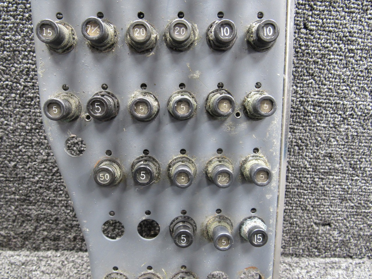 5618029-41 Cessna 421C Upper Center Circuit Breaker Panel Assembly with Breakers