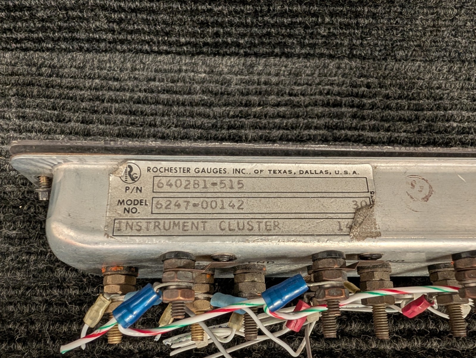 Rochester Instrument Cluster (Mooney M20K), Part# 640281-515