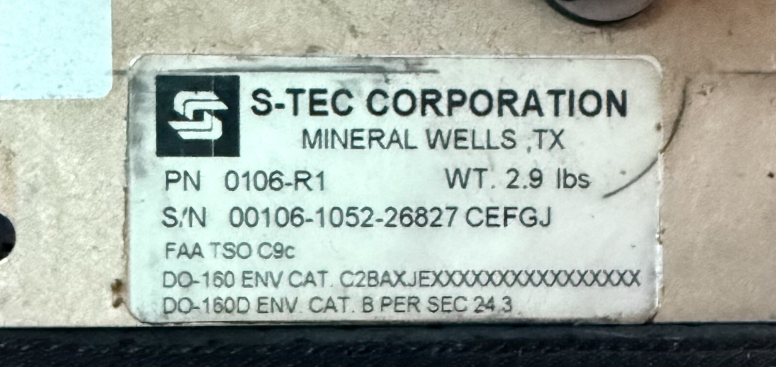 0106-R1 – S-TEC Corporation Roll Servo Assembly – Used Part