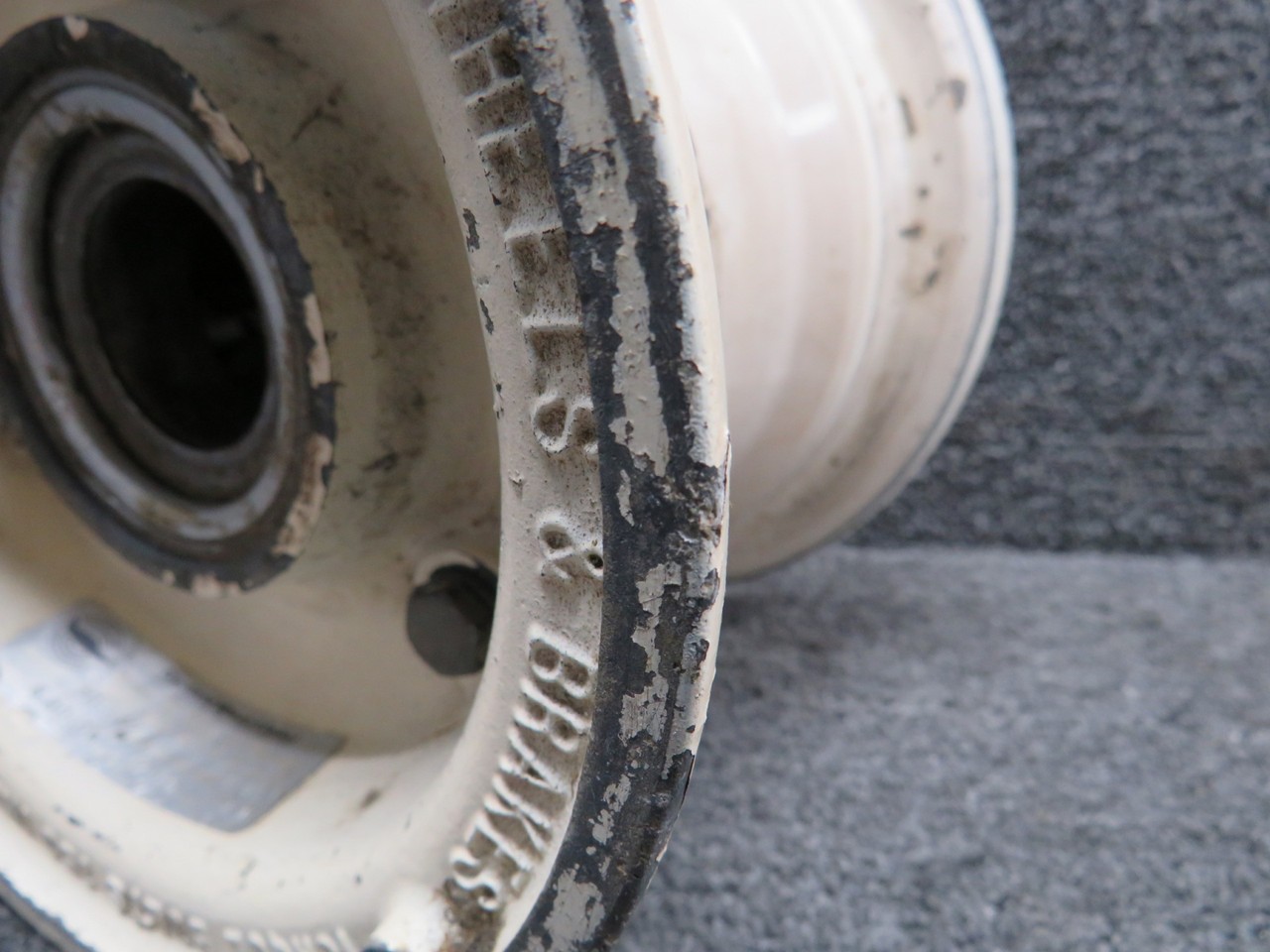 40-59 Cleveland 6.00-6 Main Wheel Assembly with Bearing (Chipped)