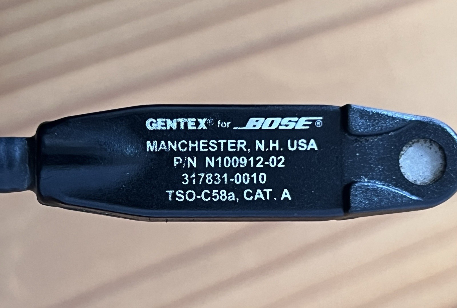 Bose A20 ANR Aviation Headset Dual GA Plug No Bluetooth
