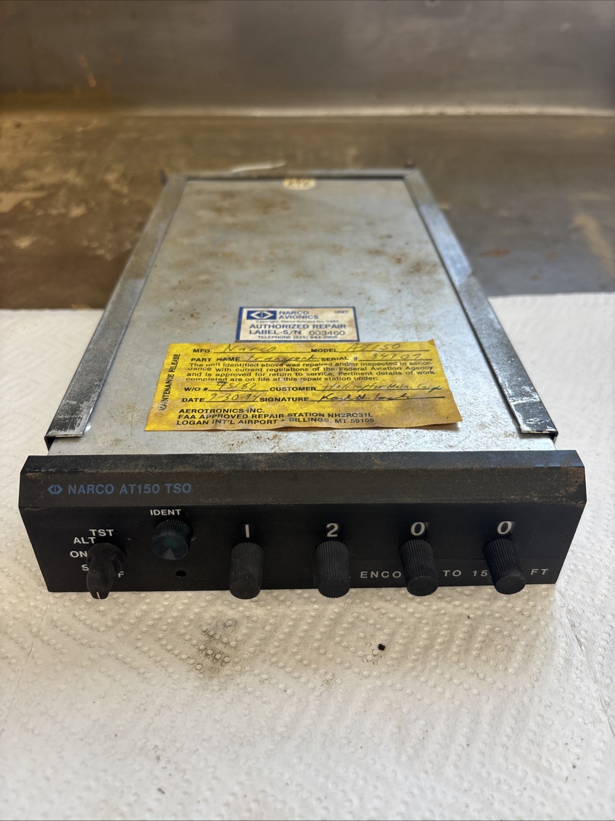 Narco AT 150 TSO Transponder