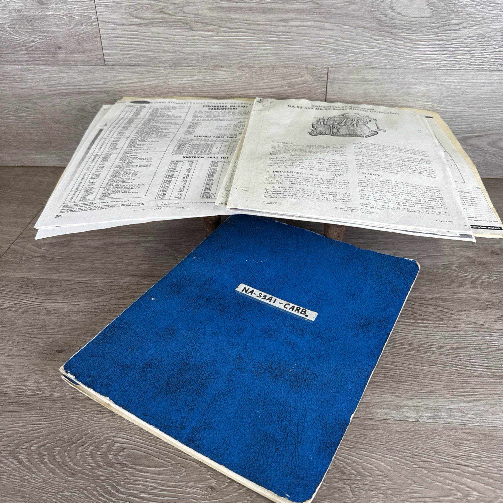 Bendix NA-S3A1 Carburetor used on Continental Engines Overhaul Manual Aviation