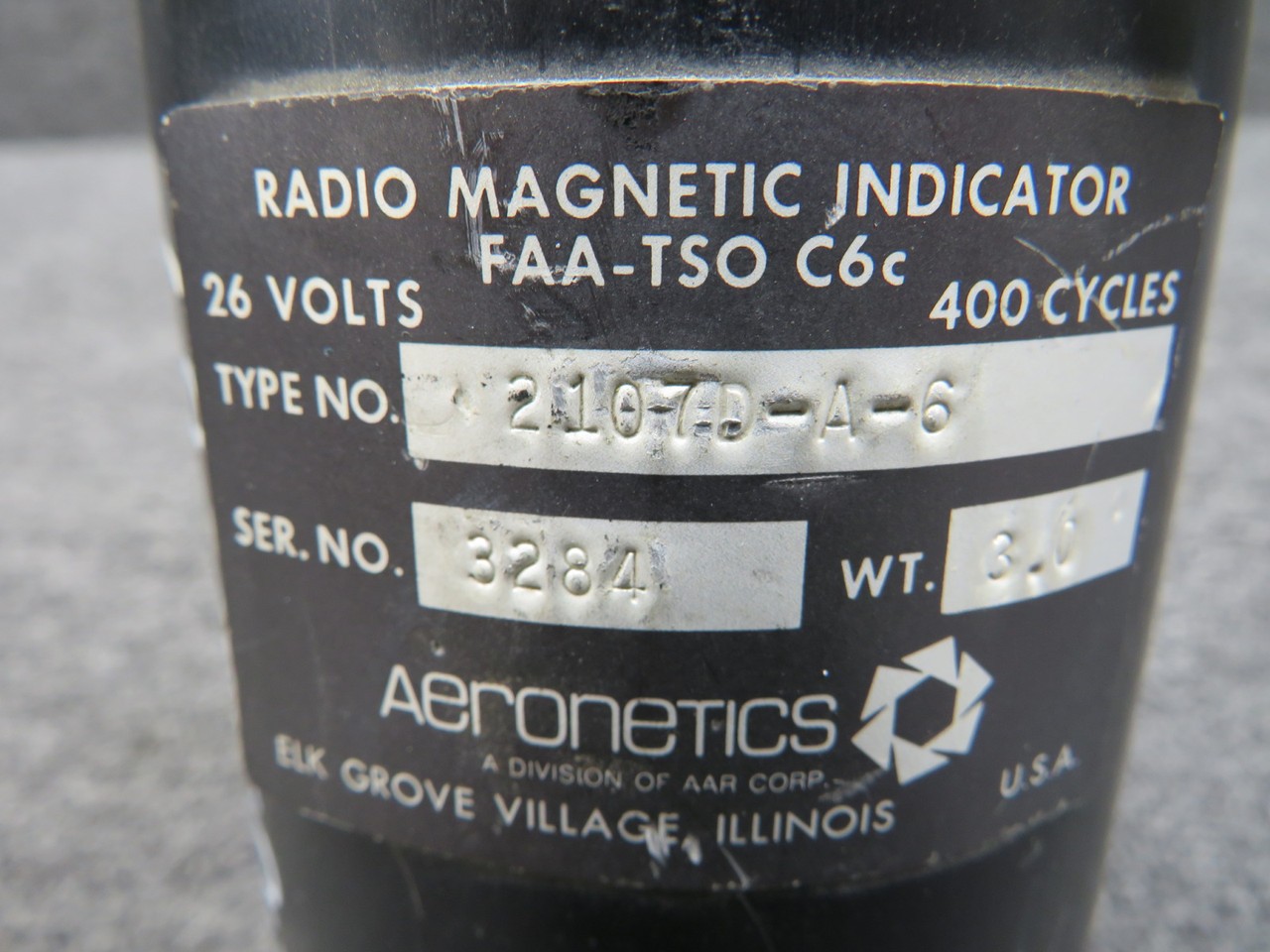 2107D-A-6 Aeronetics Radio Magnetic Indicator (Missing Knobs) (26V)