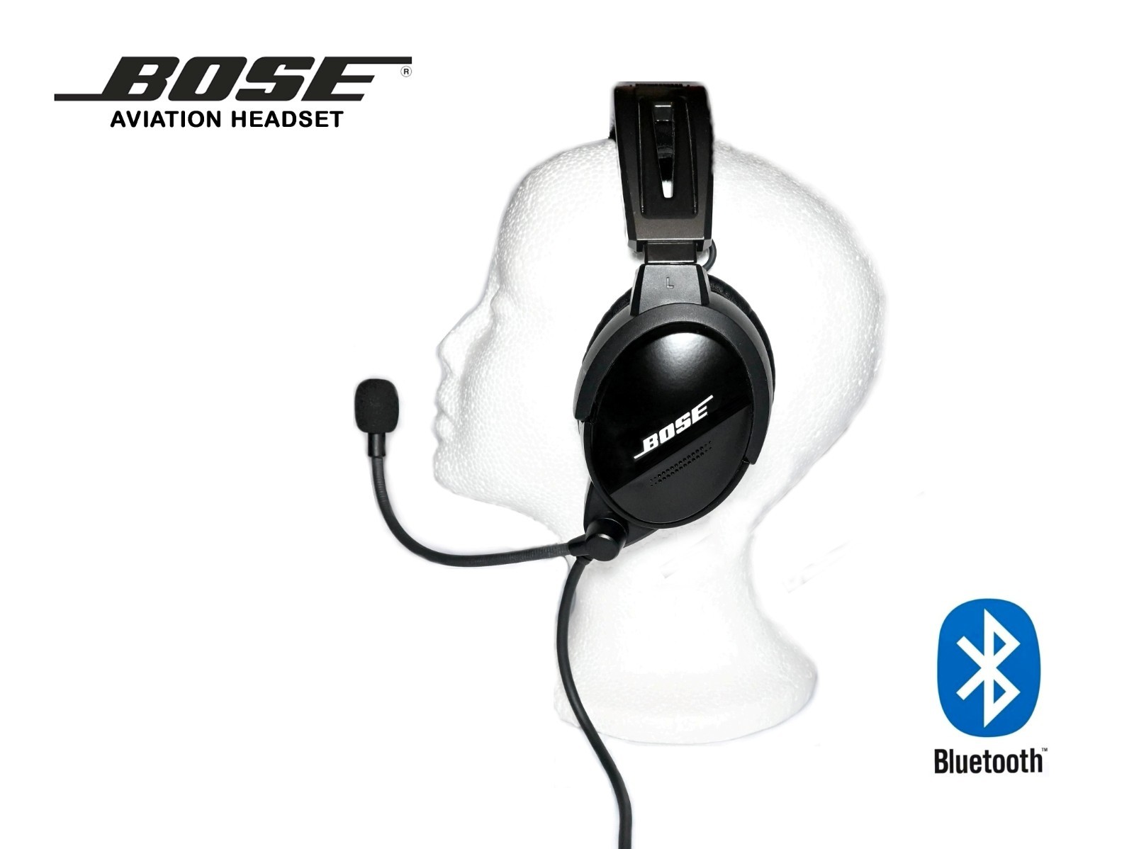 BOSE GA HEADSET WITH BLUETOOTH CONTROL MODULE BOSE A20 , DUAL PLUGS – WARRANTY