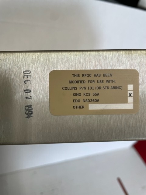S-Tec Corporation RFGC, Model 0109-11, 28VDC, Used, UNTESTED
