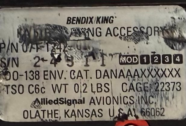 Slaving Accessory KA51B 071-1242-01 Removed Working