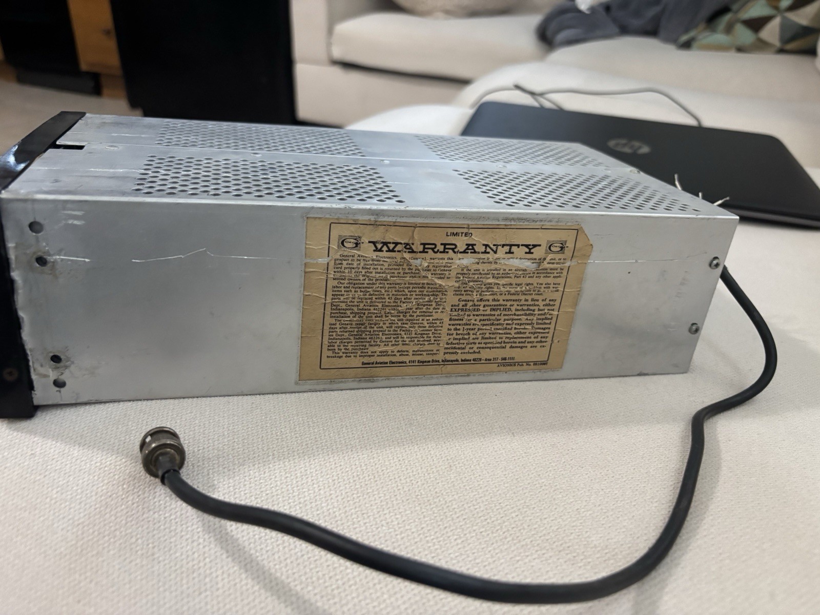 Genave GA-1000 Aircraft COM/NAV Radio w/ CDI – Powers On – Untested