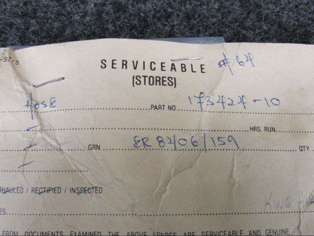 173424-10 Hose Assembly Oxygen (New Old Stock) (SA)