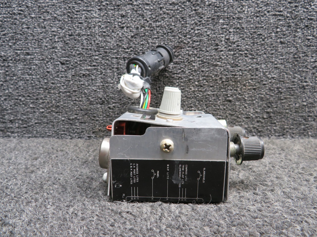 800344-501 Mooney M20K Radio and Panel Light Control Box Assembly